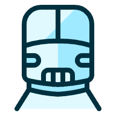 Railroad Train 1 Icon from Ultimate Duotone Set