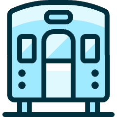 Railroad Train Back Icon from Ultimate Duotone Set