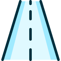 Road Straight Icon from Ultimate Duotone Set