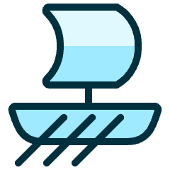 Sea Transport Bark 1 Icon from Ultimate Duotone Set