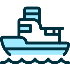 Sea Transport Ship Cargo Icon from Ultimate Duotone Set