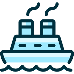 Sea Transport Ship Icon from Ultimate Duotone Set