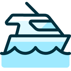 Sea Transport Small Boat Icon from Ultimate Duotone Set