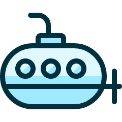 Sea Transport Submarine Icon from Ultimate Duotone Set
