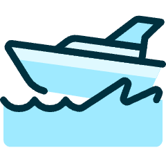 Sea Transport Yacht Icon from Ultimate Duotone Set