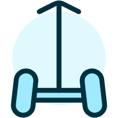 Segway Icon from Ultimate Duotone Set