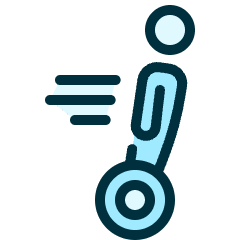 Segway Person Icon from Ultimate Duotone Set