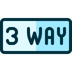Road Sign 3 Way Icon from Ultimate Duotone Set