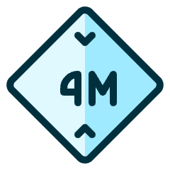 Road Sign 4m High 1 Icon from Ultimate Duotone Set