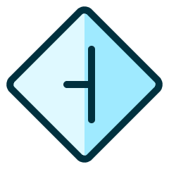 Road Sign Right Turn Icon from Ultimate Duotone Set