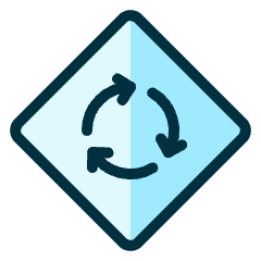 Road Sign Roundabout Icon from Ultimate Duotone Set