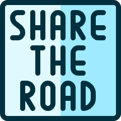 Road Sign Share The Road Icon from Ultimate Duotone Set