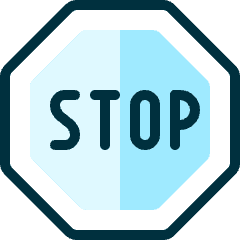 Road Sign Stop Icon from Ultimate Duotone Set