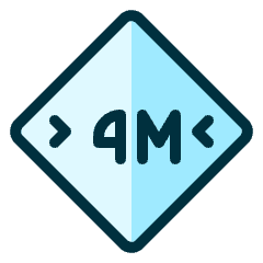 Road Sign Width 4m Icon from Ultimate Duotone Set