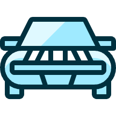 Sports Car 2 Icon from Ultimate Duotone Set