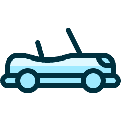 Sports Car Convertible 1 Icon from Ultimate Duotone Set