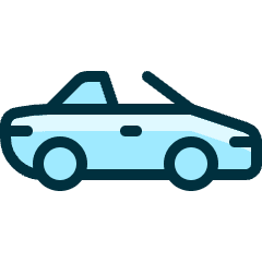 Sports Car Convertible 2 Icon from Ultimate Duotone Set