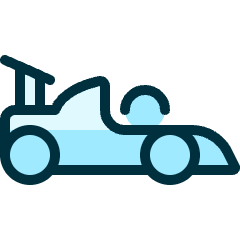 Sports Car Convertible Icon from Ultimate Duotone Set