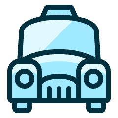 Taxi Icon from Ultimate Duotone Set