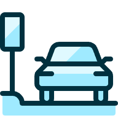 Taxi Station Icon from Ultimate Duotone Set