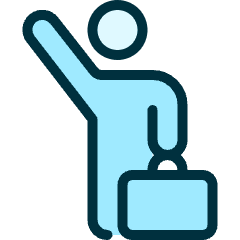 Taxi Wave Businessman Icon from Ultimate Duotone Set