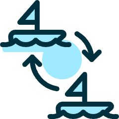 Transportation Ticket Boat Transfer Icon from Ultimate Duotone Set