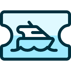Transportation Ticket Boat Icon from Ultimate Duotone Set