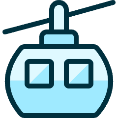 Cable Car Icon from Ultimate Duotone Set