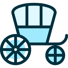 Vintage Car Carriage Icon from Ultimate Duotone Set