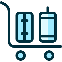 Baggage Cart Icon from Ultimate Duotone Set