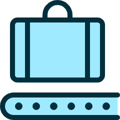 Baggage Line Icon from Ultimate Duotone Set