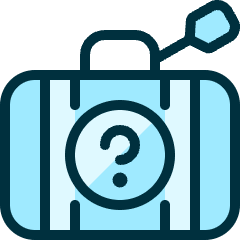 Baggage Question Icon from Ultimate Duotone Set