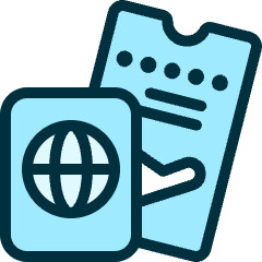 Passport Ticket Icon from Ultimate Duotone Set