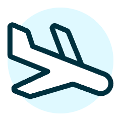 Plane Land Icon from Ultimate Duotone Set