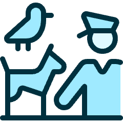 Security Officer Animal Icon from Ultimate Duotone Set