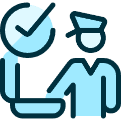Security Officer Luggage Check Icon from Ultimate Duotone Set