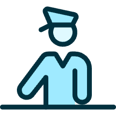 Security Officer Icon from Ultimate Duotone Set