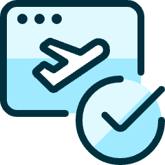 Plane Boarding Pass Check Icon from Ultimate Duotone Set