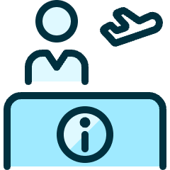 Plane Info Center Icon from Ultimate Duotone Set