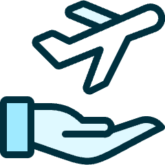 Travel Insurance Plane Icon from Ultimate Duotone Set