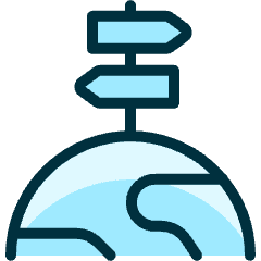 Travel Crossroad Direction Board Icon from Ultimate Duotone Set