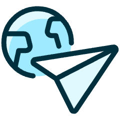 Travel Paper Plane Icon from Ultimate Duotone Set