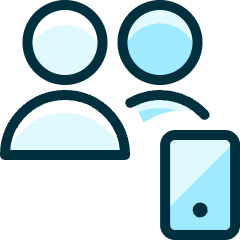 Multiple Actions Mobilephone_1 Icon from Ultimate Duotone Set