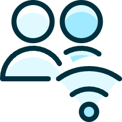 Multiple Actions Wifi_1 Icon from Ultimate Duotone Set