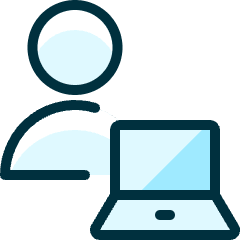 Single Neutral Actions Laptop_1 Icon from Ultimate Duotone Set
