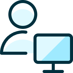 Single Neutral Actions Monitor_1 Icon from Ultimate Duotone Set