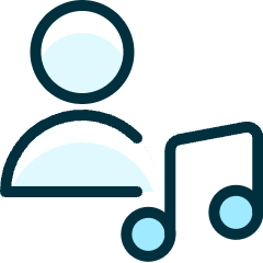 Single Neutral Actions Music_1 Icon from Ultimate Duotone Set
