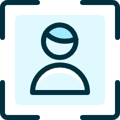 Single Man Focus Icon from Ultimate Duotone Set