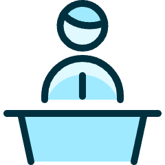 Single Man Podium Icon from Ultimate Duotone Set
