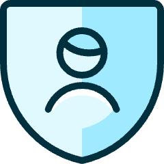 Single Man Shield_1 Icon from Ultimate Duotone Set